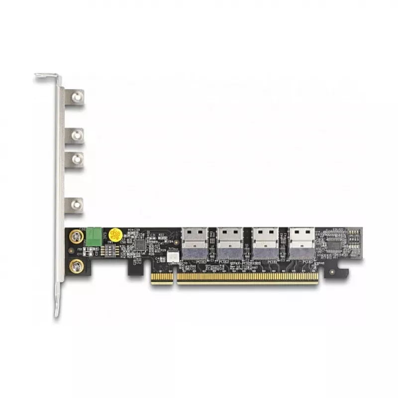 DeLOCK Karta PCI Express x16 na 4 wewnętrzne porty SFF-8654 4i NVMe z bifurkacją