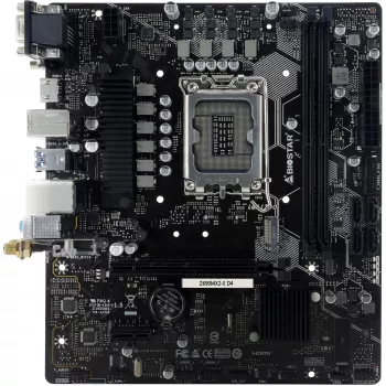 Płyta główna BIOSTAR Z690MX2-E D4 micro ATX, Intel Z690, LGA 1700, DDR4, 2x DIMM, 64GB, 2.5Gb LAN, 4x SATA III, 1x M.2