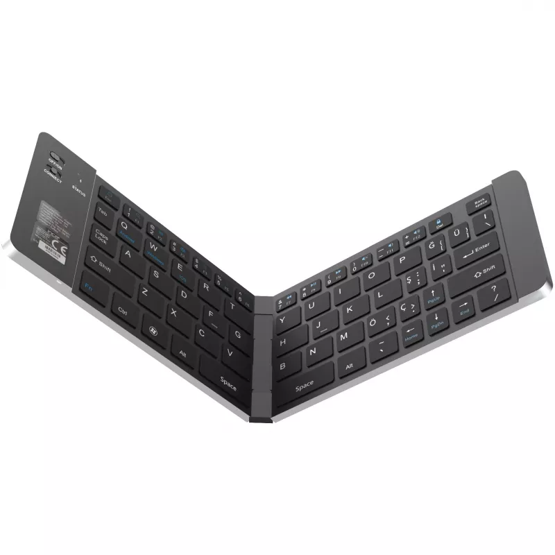 Klawiatura bezprzewodowa Inca IBK-579BT Bluetooth 66 klawiszy Metaliczne srebro