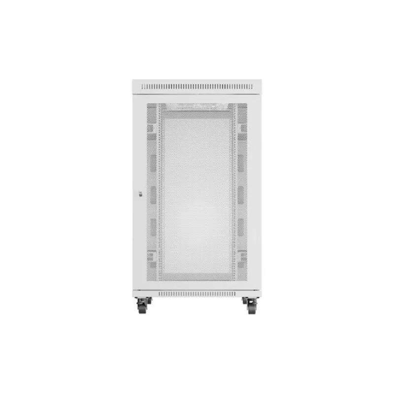 SZAFKA RACK WOLNOSTOJĄCA 19 inch 27U 800X1000 SZARA PERFOROWANE DRZWI LCD LANBERG (PAKOWANIE PŁASKIE)