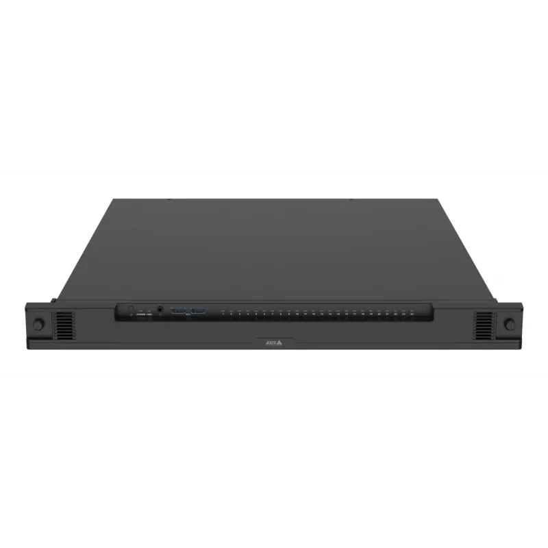 Rejestrator sieciowy AXIS S2224 Mk II 24-kanałowy, odtwarzanie 48 kanałów, 7680×4320, 6 TB HDD, 256 GB SSD, RAID 0/1/10, 1U, czarny