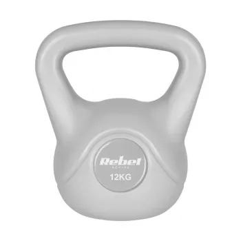 REBEL ACTIVE Kettlebell bitumiczny szary 12 kg