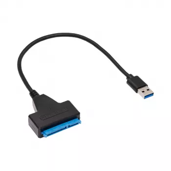 Kabel adapter SATA – USB-A 3.0 Akyga AK-CA-86 do dysków 2,5 cala, 0,3 m, czarny