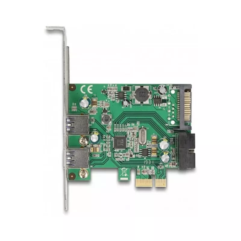 DeLOCK Karta PCI Express x1 na 2 x USB 3.2 Gen 1 Typ-A + 1 x wewnętrzne złącze 19-pinowe