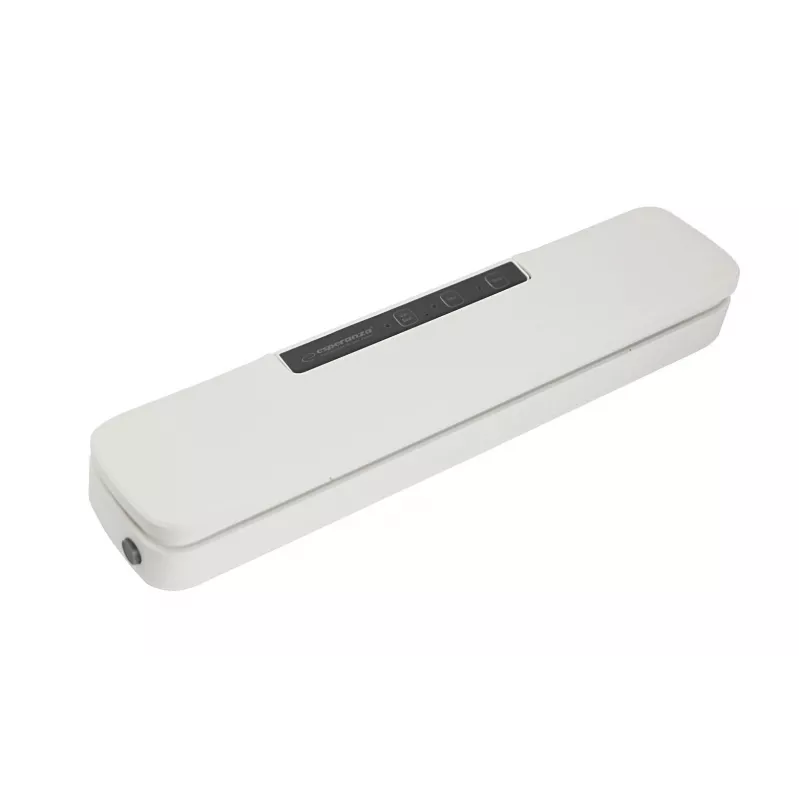 Blatowy próżniowy zgrzewacz do żywności ESPERANZA EKV001 — kompaktowy, biały, szerokość zgrzewania 30 cm, 107 W, 220–240 V