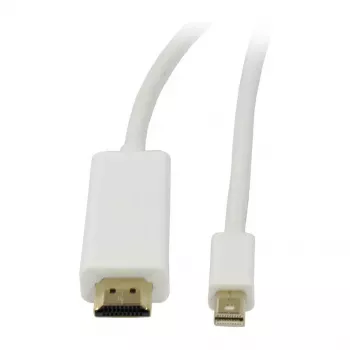 Kabel Video DisplayPort mini 1.2 = HDMI 2.0 - ST/ST - 2m - Ultra HD 4K 60hz 444 - 8 bit HDR - Synerg