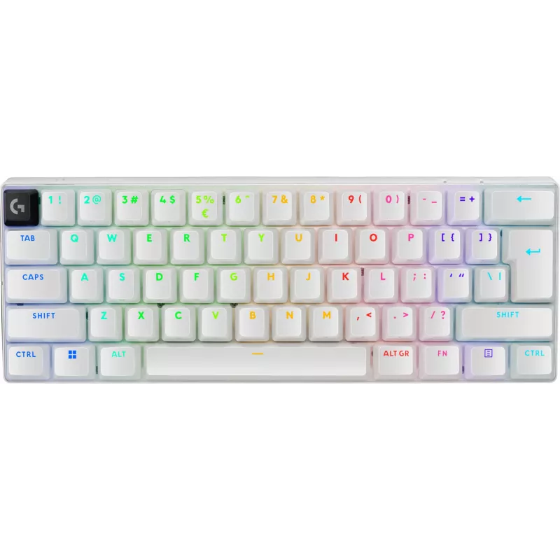 Klawiatura Logitech G PRO X 60 Gaming USB RF Wireless Bluetooth QWERTY US International Biały