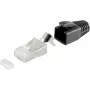 Złącze przewodowe RJ-45 S/CONN 72067-10S czarny biały