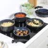 Zestaw garnków Russell Hobbs RH03321EU7 — 8-częściowy, z powłoką zapobiegającą przywieraniu, można myć w zmywarce