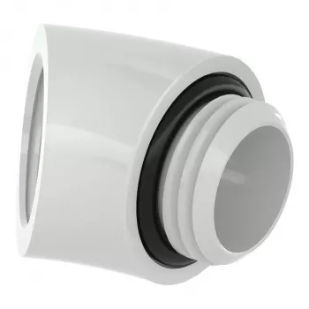 Adapter kątowy 45° Barrow TDWT45-V2 W — G1/4 męski na G1/4 żeński, biały
