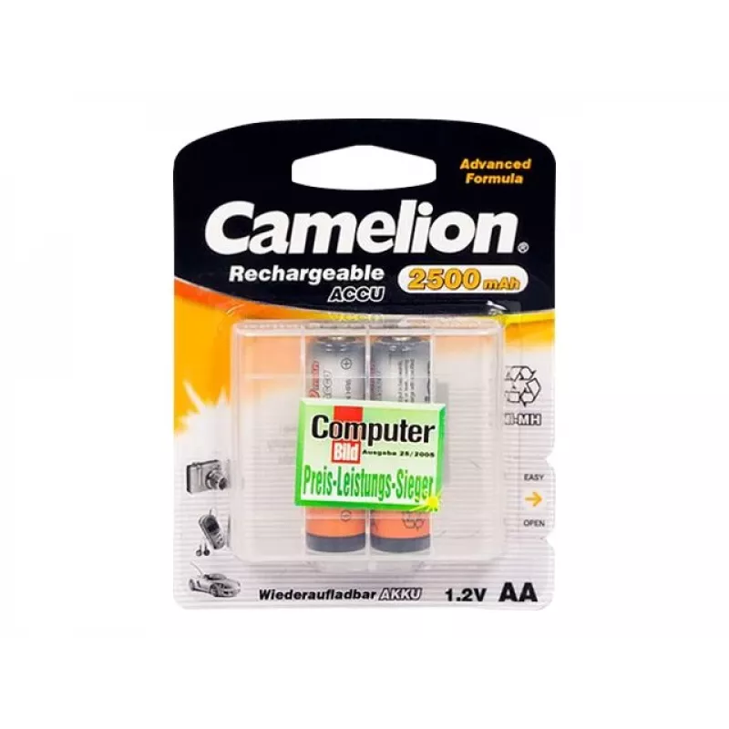 Akumulatorki Ni‑MH AA/HR6 CAMELION 2500 mAh, 2 szt.