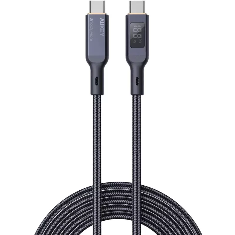 Kabel USB AUKEY CB-MCC102 1,8 m USB C Czarny 480 Gbit/s