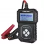 Cyfrowy tester akumulatorów Qoltec z wyświetlaczem LCD | Menu w języku polskim | 12V | AGM | GEL | STD | 30-220AH