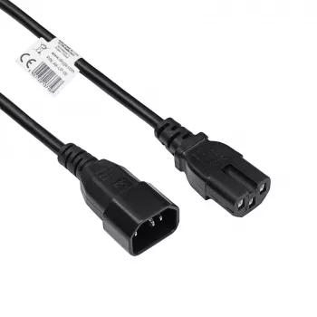 Akyga AK-UP-06 serwerowy kabel zasilający IEC C14–C15, 1,8 m, czarny