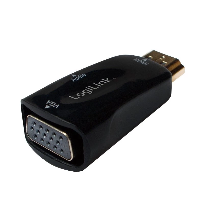 LogiLink CV0107 Przejściówka HDMI-VGA Czarna (CV0107)