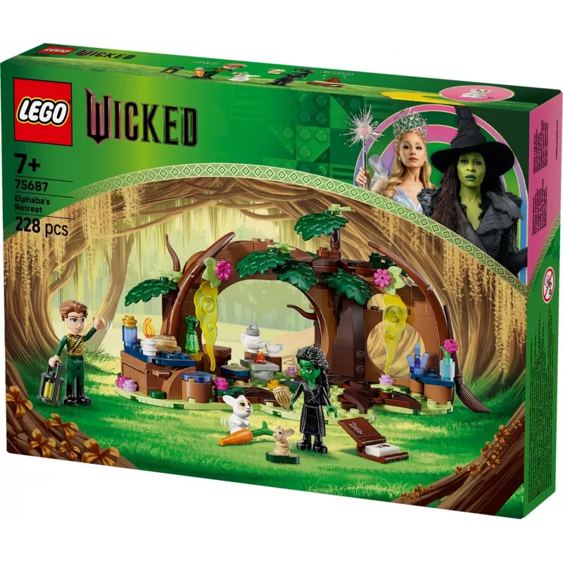 LEGO zestaw Kryjówka Elfaby 75687 — zestaw do zabawy z 3 minifigurkami