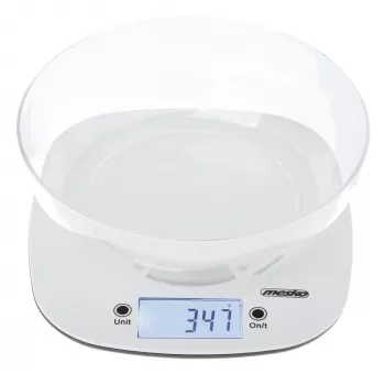 Waga kuchenna Adler z miską | MS 3179b | Działka 1 g | Wyświetlacz LCD | Czarny