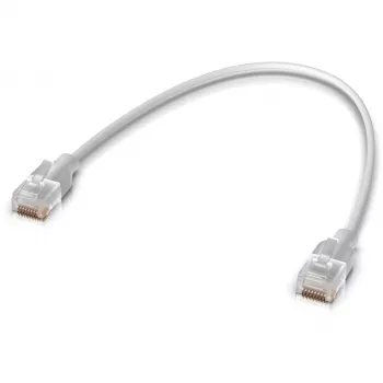 Przewód sieciowy Ubiquiti UACC-Cable-Patch-EL-0.15M-W Cat6, przezroczysty biały
