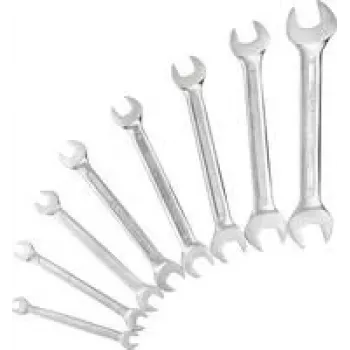 Komplet kluczy KS Tools 512.0208 — klucze płaskie dwustronne, 8 sztuk