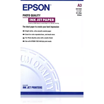 Epson Photo Quality Ink Jet Paper, DIN A3, 102g/m², 100 arkuszy