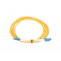 Światłowodowy kabel krosowy Extralink EX.15005 LC–LC 1 m G.652D FTTH, żółty