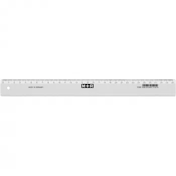 Möbius Ruppert 1130 - 0000 - Linijka biurkowa - Polistyren - Przezroczysty - cm - Niemcy - 30 cm