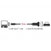 Kabel szeregowy DeLOCK 63908 Czarny 0,15 m DB-9