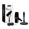 Shure MV7+-K-BNDL – mikrofon krasomówczy/wokalowy ze złączem XLR/USB-C, czarny + statyw biurkowy GATOR