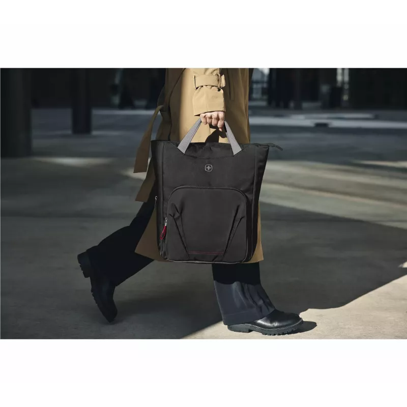 Etui damskie Wenger SwissGear Motion Vertical Tote 39,6 cm 15,6 cala czarny