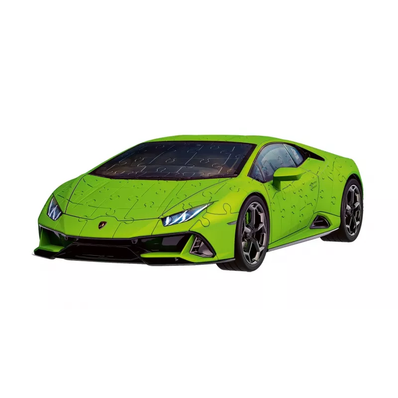 Puzzle 3D 158 elementów Lamborghini Huracan EVO zielony