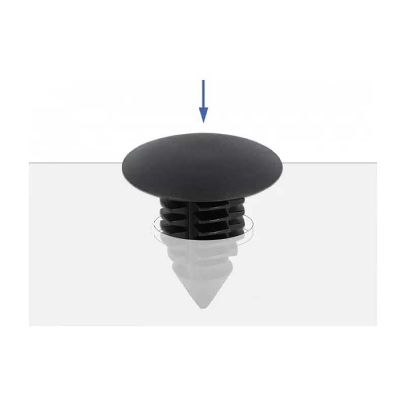 Klips choinkowy DeLOCK 60187 czarny nylon 15 mm 14.5 mm 10 sztuk
