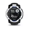 Smartwatch GARMIN Instinct 3.05 cm (1,2 cala) AMOLED 45 mm 390x390 px ekran dotykowy czarny biały GPS 4 GB 53 g pasek silikonowy