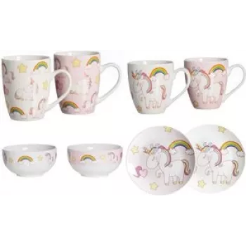 Zestaw porcelanowych kubków 6 szt., ritzenhoff & breker Unicorn, 0,35 l, można myć w zmywarce