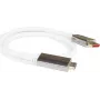 PYTHON PYT M0223 - DP 1.4 na HDMI 2.0 wtyk A nylon 4K@60Hz 3 m biały - Cyfrowe/Dane - Cyfrowe/Wyświetlacz/Video