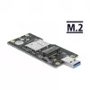 Delock 63166 Konwerter USB 3.0 Typ-A na M.2 Key B z gniazdem SIM