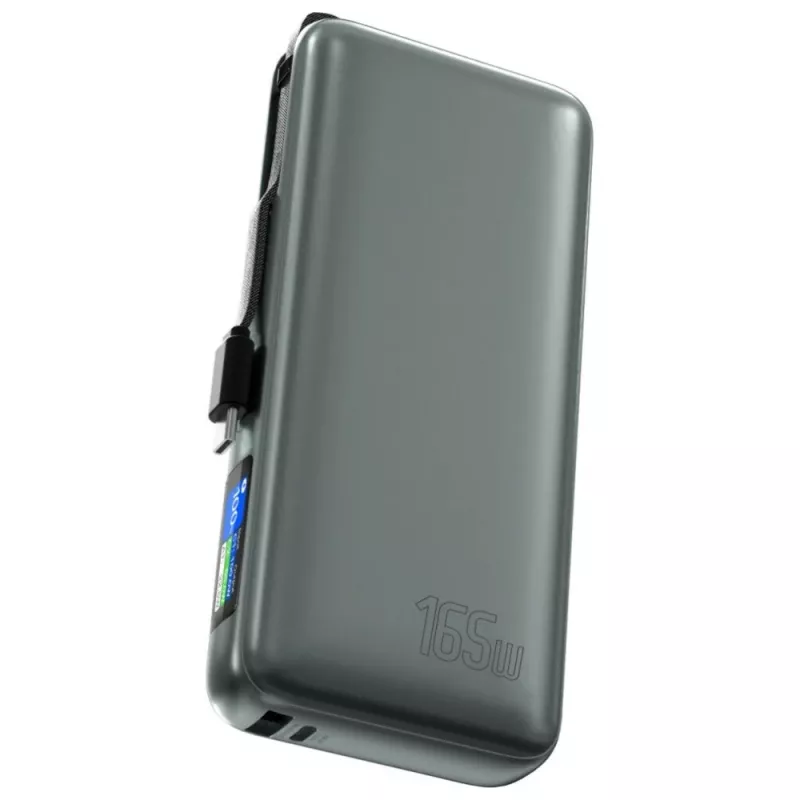 Powerbank 4smarts 541603 — Li‑Ion 20000 mAh, USB‑C + USB‑A, 165 W mocy całkowitej, 5 A, szary