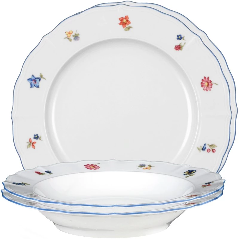 Zestaw obiadowy Seltmann Weiden 12 szt. Porcelana Biały
