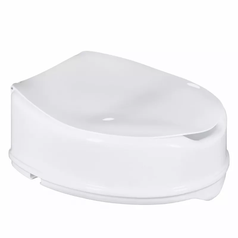 Podwyższana nakładka sedesowa ActionMed NT15AM — przedłużenie, wysokość 15 cm, polipropylen, blokowana, maks. obciążenie 180 kg, otwór wewnętrzny 210×268 mm, szerokość 360 mm