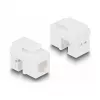DeLOCK Keystone LSA Set RJ45 RJ11 Cat.6 czarny uchwyt zatrzaskowy