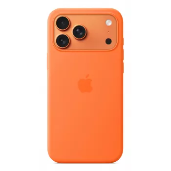 Apple iPhone 17 Pro Max Silikonowe Etui MagSafe Pomarańczowe