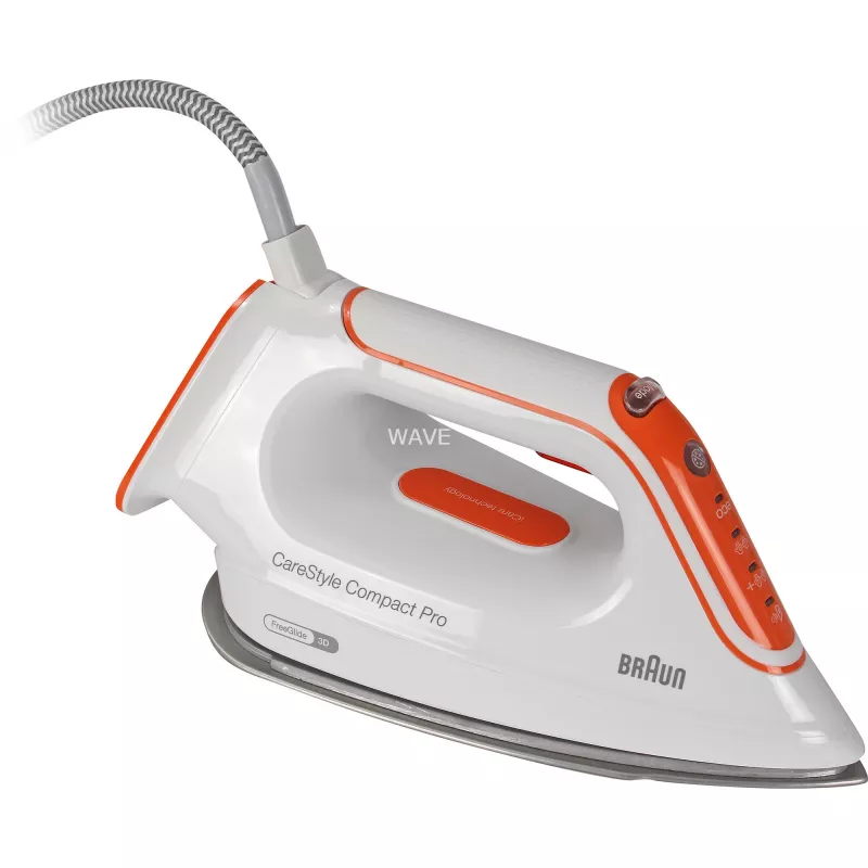 Braun CareStyle Compact Pro IS2561WH 2400 W 1,5 l stopa EloxalPlus Pomarańczowy, Biały