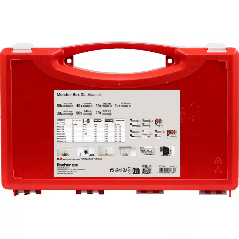 fischer 577159 Meister-Box XL zestaw kołków rozporowych 290 szt. (577159)