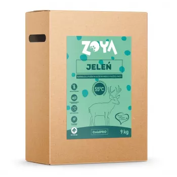 Sucha karma dla psa ZOYA ColdPRO Deer 9 kg — utrzymanie dorosłych psów, jednobiałkowa dziczyzna, 26% białka, 9,5% tłuszczu