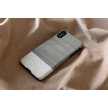 Etui na smartfona man and wood dla iPhone X/XS — czarne, ochronna twarda osłona