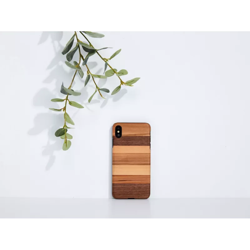 Etui smartfona man and wood dla iPhone XS Max — czarne