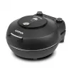 Piec do pizzy G3FERRARI Pummarola — blatowy piekarnik elektryczny, 1200 W, maks. Ø 28–31 cm, kamienna powierzchnia do pieczenia, czarny/srebrny