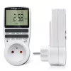 Elektroniczny timer QOLTEC PC0628 z wyświetlaczem LCD, odliczanie 24-godzinne