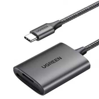 Czytnik kart UGREEN CM401 USB-C 5 Gb/s, aluminiowa obudowa, MMCmicro, USB 3.2 Gen 1 Type-C