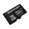 Karta pamięci microSDHC PATRIOT PSF16GMDC10 — 16 GB, Klasa 10, UHS-I (U1), 80 MB/s, czarna