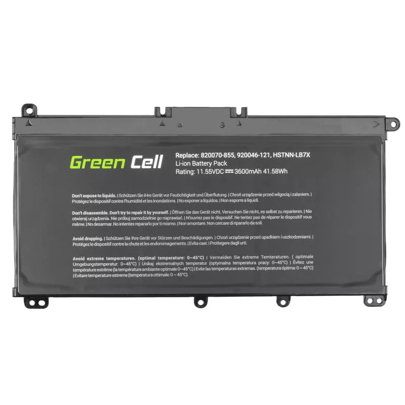 Bateria zielony Cell HP145 do HP Pavilion (LiPo 3600 mAh, 11,55 V, czarna)